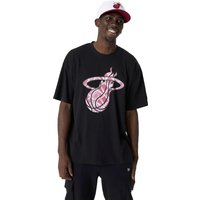 New Era - NBA T-Shirt - Miami Heat Logo Tee - S - für Männer - Größe S - schwarz von New Era - NBA
