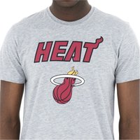 New Era - NBA T-Shirt - Miami Heat - S bis XXL - für Männer - Größe S - heather grey von New Era - NBA
