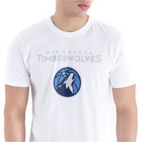 New Era - NBA T-Shirt - Minnesota Timberwolves - S bis XXL - für Männer - Größe M - weiß von New Era - NBA
