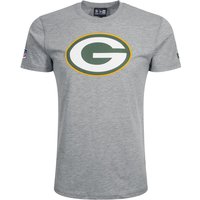 New Era - NFL T-Shirt - Green Bay Packers - S bis 3XL - für Männer - Größe S - hellgrau von New Era - NFL