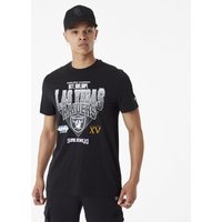 New Era - NFL T-Shirt - Las Vegas Raiders Wordmark Tee - S bis M - für Männer - Größe S - schwarz von New Era - NFL