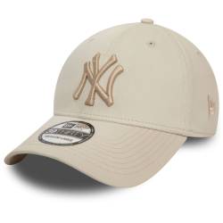 New Era 39Thirty Stretch Cap - New York Yankees stone beige von New Era