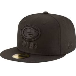 New Era 59Fifty Cap - NFL BLACK Green Bay Packers von New Era