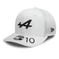 New Era Apline F1 Offizielles Merchandise 9FIFTY Baseball Cap Mütze Kinder Kinder Jugend Verstellbar Weiß Team Kit Driver Edition Pierre Gasly, weiß, Einheitsgröße von New Era