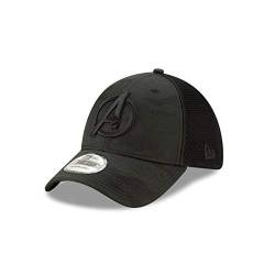 New Era Avengers Symbol Camo 39Thirty Fitted Hat, Schwarz, S/M von New Era