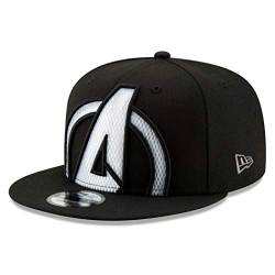 New Era Avengers Symbol Color Trim 9Fifty Verstellbare Mütze Schwarz, Schwarz , Einheitsgröße von New Era