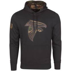 New Era Fleece Hoody - NFL Atlanta Falcons schwarz / camo von New Era