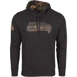 New Era Fleece Hoody - NFL Seattle Seahawks schwarz / camo von New Era