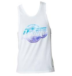 New Era Herren NBA Sky Print Loslak Whitrp Tank Top, weiß, XS von New Era