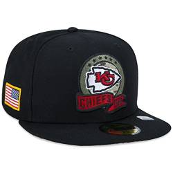 New Era Kansas City Chiefs NFL Salute to Service 2022 Black 59Fifty Basecap - 7-34 von New Era