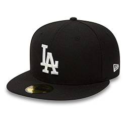 New Era Los Angeles Dodgers Cap 59Fifty Basecap Baseball Fitted Kappe MLB schwarz - 7 3/4-62cm (XXL) von New Era