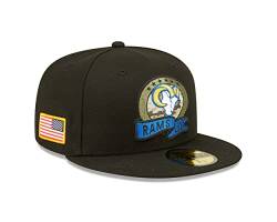 New Era Los Angeles Rams NFL Salute to Service 2022 Black 59Fifty Basecap - 7 1/4-58cm (L) von New Era