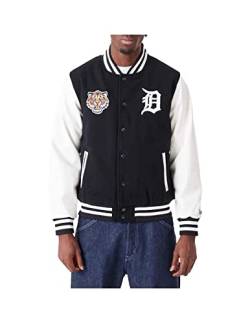 New Era - MLB Detroit Tigers Wordmark Varsity Jacke Farbe Schwarz, Größe M von New Era