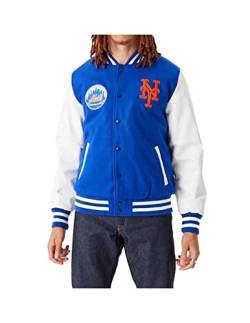 New Era - MLB New York Mets Wordmark Varsity Jacke Farbe Blau, Größe XXL von New Era