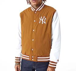 New Era - MLB New York Yankees Bomber Jacke Farbe Braun, Größe L von New Era