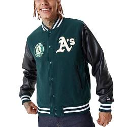 New Era - MLB Oakland Athletics Large Logo Varsity Jacke Farbe Grün, Größe L von New Era