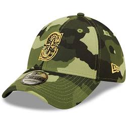 New Era - MLB Seattle Mariners 2022 Armed Forces Day 39Thirty Stretch Cap Farbe Camouflage, Größe S-M von New Era