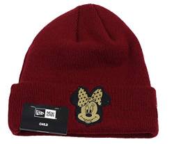 New Era Minnie Mouse Beanie Kids Knit - Character - Maroon/Gold - Youth von New Era