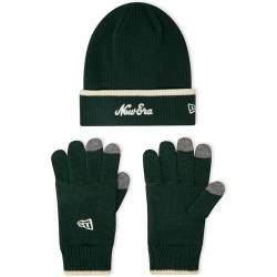 New Era Mütze & Handschuhe Set green offwhite von New Era