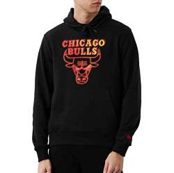 New Era - NBA Chicago Bulls Neon Fade Hoodie Farbe Schwarz, Größe L von New Era