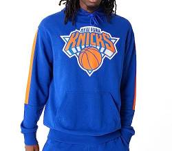 New Era - NBA New York Knicks Color Block Hoodie Farbe Blau, Größe M von New Era