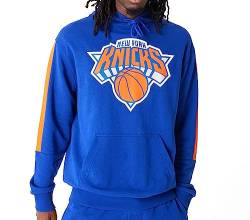 New Era - NBA New York Knicks Color Block Hoodie Farbe Blau, Größe S von New Era