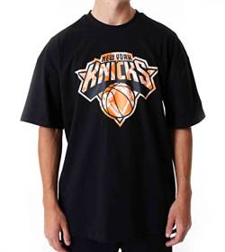 New Era NBA New York Knicks Infill Logo T-Shirt Herren schwarz/orange, L von New Era