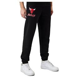 New Era NBA Team Chicago Bulls Logo Jogger 60284784, Mens Trousers, Black, M EU von New Era