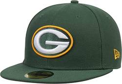 New Era NFL 59FIFTY Team Color Authentic Collection Fitted On Field Game Cap Hat, Green Bay Packers, 63 EU von New Era