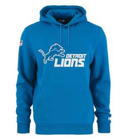 New Era - NFL Detroit Lions Team Logo and Name Hoodie, Farbe:Lions Blau, Größe:XS von New Era