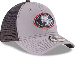 New Era NFL Grayed Out Neo 39Thirty Stretch Flex Fit Hat Cap, San Francisco 49Ers, S-M von New Era
