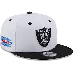New Era - NFL Las Vegas Raiders White Crown Patch 9Fifty Snapback Cap Farbe Weiß, Größe S-M von New Era