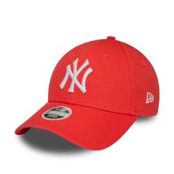 New Era New York Yankees Basecap Frau Mädchen verstellbar 9Forty rot Kappe Cap Baseball - One-Size von New Era