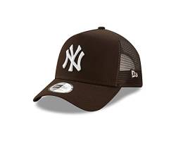 New Era New York Yankees League Essential Brown A-Frame Adjustable Trucker Cap - One-Size von New Era