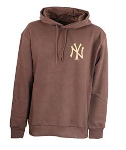 New Era New York Yankees Midnight Brown MLB Seasonal Infill Logo Oversized Hoody - M von New Era