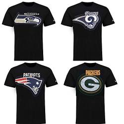 New Era Seattle Seahawks T Shirt Shadow Print Tee Black - L von New Era