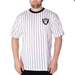 New Era Shirt - Basketball Shirts - Football Tshirt - Fanshirt - Trikot - Pinstripe Oversized Tee - NBA - NFL - Bulls - Lakers - Raiders (Las Vegas Raiders, M) von New Era