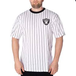 New Era Shirt - Basketball Shirts - Football Tshirt - Fanshirt - Trikot - Pinstripe Oversized Tee - NBA - NFL - Bulls - Lakers - Raiders (Las Vegas Raiders, S) von New Era