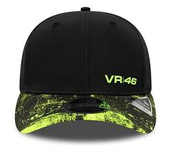 New Era - VR46 Allover Print 9Fifty Stretch Snapback Cap Farbe Schwarz, Größe S-M von New Era