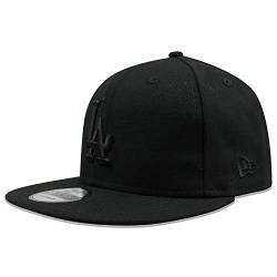 New Era x MLB Men's Los Angeles Dodgers Basic 9Fifty Snapback Hat Black/Black Adjustable von New Era