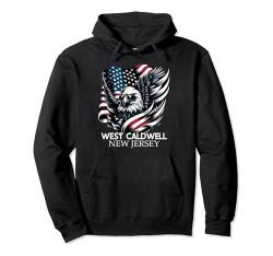 West Caldwell New Jersey 4th Of July USA American Flag Pullover Hoodie von New Jerseyan Merch Tees And Stuff