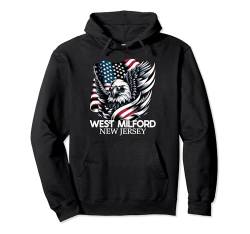 West Milford New Jersey 4th Of July USA American Flag Pullover Hoodie von New Jerseyan Merch Tees And Stuff