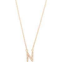 DIAMOND LETTER N 14K Roségold von New One