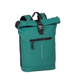 New Rebels - Mart New York Petrol 21L Rucksack Rolltop Wasserabweisend - Laptop 15.6" von New Rebels