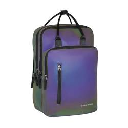 New Rebels Reflect Milwaukee Handel Backpack Two-tone 2-Tone reflektierend, 28 x 16 x 44 cm, für Erwachsene, Zweifarbig, reflektierend, 28x16x44cm, Casual von New Rebels