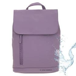 New Rebels Rucksack Damen Daley Fashion small Damenrucksack Mini Handtasche Plane 51.1312 + Schlüsseletui (Velvet Plum 12) von New Rebels