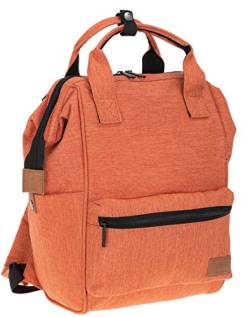 New Rebels Rucksack Heaven Handtasche Damen Bürorucksack Freizeitrucksack backpack + Etui (Dark Orange (Orange 09)) von New Rebels