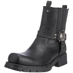 New Rock 7605-s1, Herren Motorradstiefel, schwarz, EU 39.5 / 6 UK von New Rock