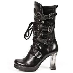 New Rock Damen M 5815 S10 Motorradstiefel, Schwarz, 38 EU von New Rock