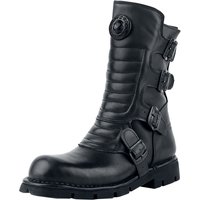 New Rock - Gothic Stiefel - Crust Black - EU40 bis EU47 - für Männer - Größe EU40 - schwarz von New Rock